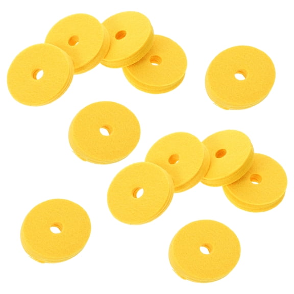 HONMEET Yellow Cymbal Felt Pads for Drum Kits, Noise Reduction Drum Accessories for Percussion Instruments