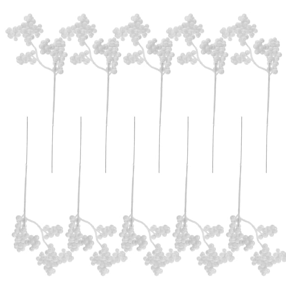 HONMEET Set of 12 Artificial Faux Berry Stems for Home Decor, Holiday Decorations, Wedding Centerpieces, and Seasonal Arrangements
