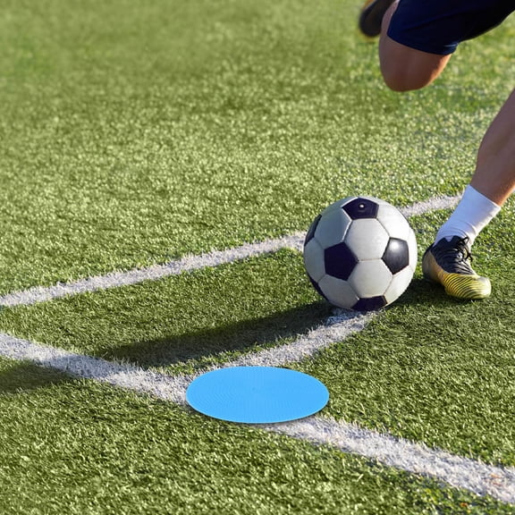 HONMEET 12-Pack Flat Disc Markers for Soccer Football Training, Non- Agility Cones Spots for Sports Practice