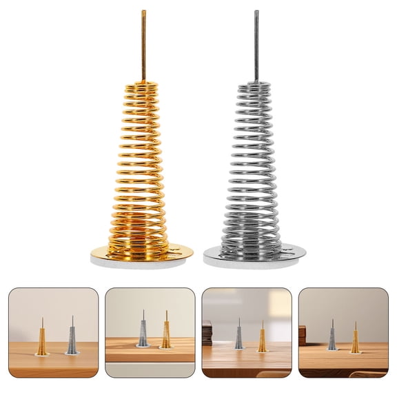 HONMEET 12Pcs Metal Car Dashboard Shaking Head Bobblehead Toys Assorted Color DIY Design Spring Base