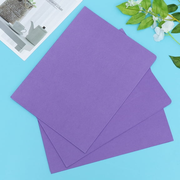 HONMEET 12Pcs Purple Kraft Paper Folder with 2 Pockets for Organizing Office Documents and Proposals
