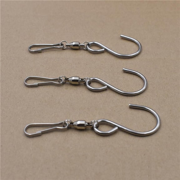 HONMEET 12Pcs High Strength Stainless Steel S Shape Hooks for Hanging Party Copper Wire Lights and Decorations