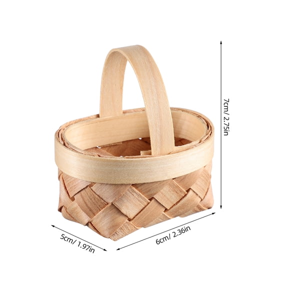 HONMEET 12-Piece Wicker Baskets Set for Weddings and Home Decor, Natural Woven Timber Storage Baskets