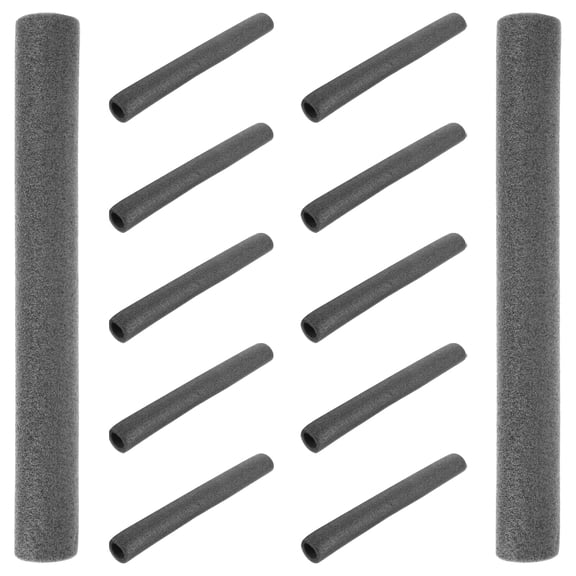 HONMEET 12Pcs Trampoline Sponge Tubes Black PE Foam Heavy Duty Padding for Trampoline Accessories