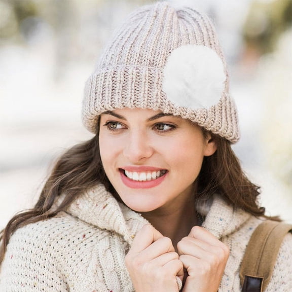 HONMEET White Faux Pom Poms for Clothes, Hats, Shoes - Soft, , and Versatile Decorative Accessories