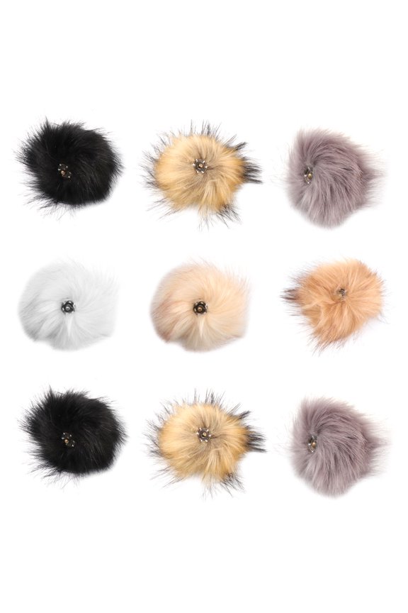 12pcs Assorted Color Hat Charms for Costume Party Hair Accessories Supplies for Women Buckle Style