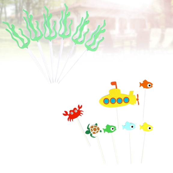 HONMEET Lovely Assorted Color Cake Toppers for Birthday and Theme Parties