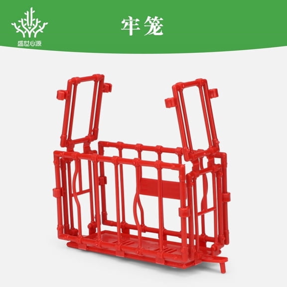 TABLZONE Miniature Small Animal Cage Set with 15 Pcs Mini Fence Model for Pets and Crafts