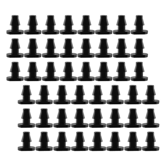 HONMEET 150Pcs Black Plastic Garden Irrigation End Plugs Barbed Drip System Tube Closures