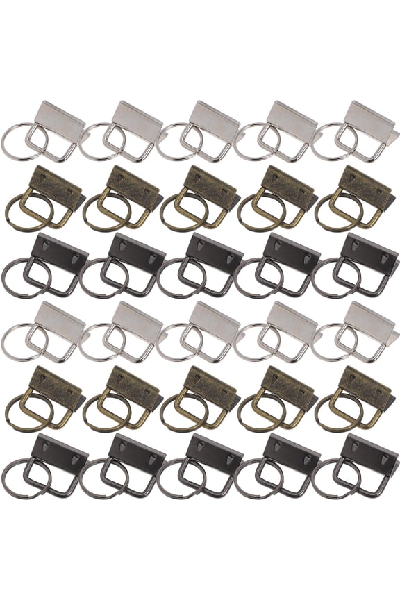 150-Piece Metal Keychain Fob Hardware Set for Bag Making, Wristlet Craft Projects and Accessories