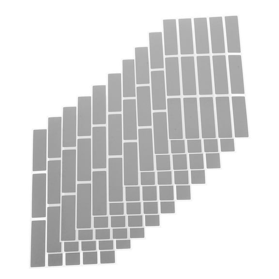 HONMEET 150Pcs Rectangle Scratch Off Stickers with Strong Adhesive for Office and Event Use