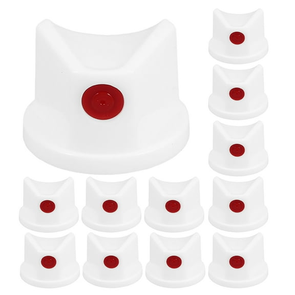 HONMEET 15PCS White Graffiti Spray Paint Caps Replacement Set for Street Art and Spray Can Nozzles