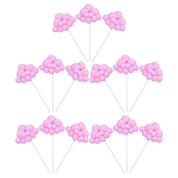 HONMEET 15Pcs Pink Toppers for Minimalist Modern Birthday Party Cakes
