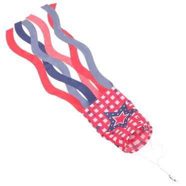 USFLAGKING 5 Ft X 6 In Patriotic America Flag Windsock - 6-Stripe Design, Nylon, Made In USA