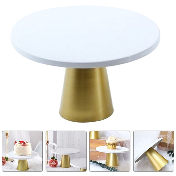 HONMEET White Iron Decorative Cake Stand High-Base Large Capacity for Display Use