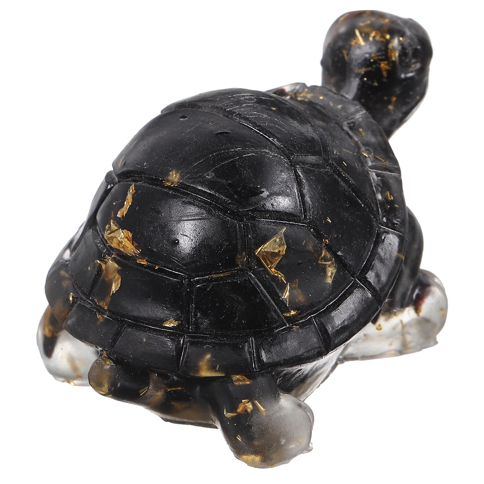 Tabletop Turtle HONMEET Black Crystal Turtle Figurine Decorative Ornament for Desk ...