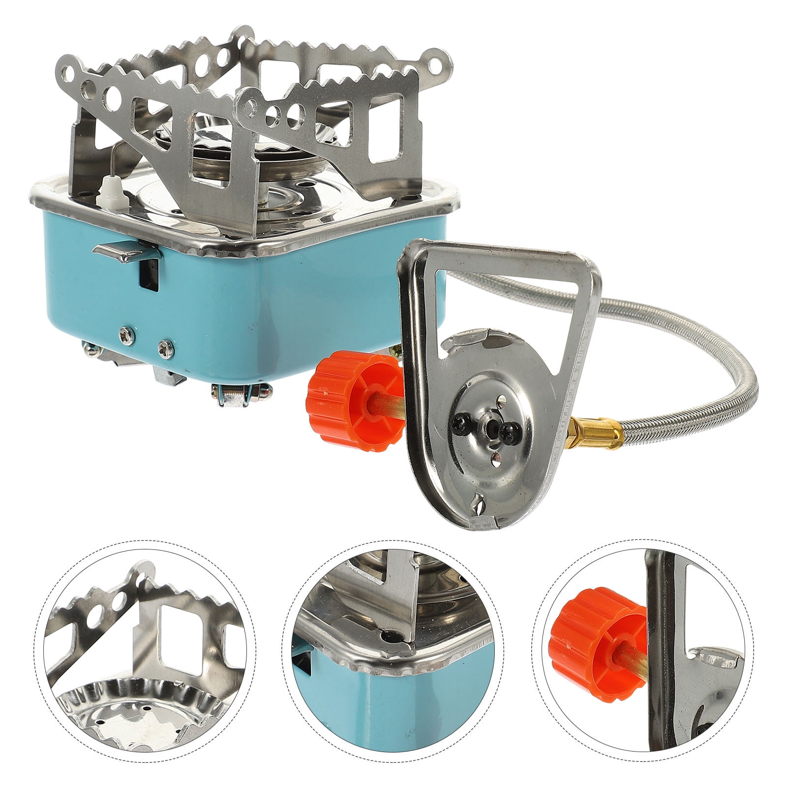 HONMEET Foldable Portable Gas Stove Green Iron for Outdoor Use and Camping
