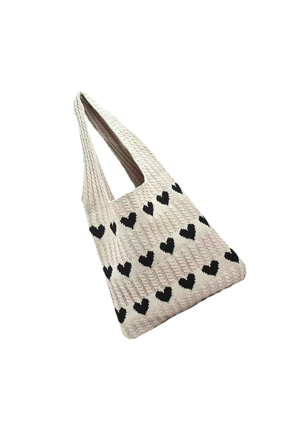 Knitted Beach Tote Bag Woolen Yarn 1Pack Beach Daily Essentials Women