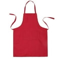 thumbnail image 1 of HONMEET Red Chef Apron with Adjustable Neck Strap and Pockets for Kitchen, Cooking, Restaurant Use, 1 of 6