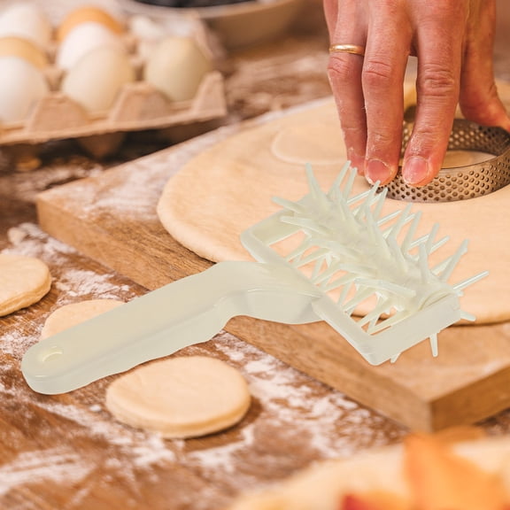 HONMEET White PP Pizza Dough Roller Set for Smooth, Even Rolling and Bubble-Free Crust - Essential Kitchen Baking Tool for