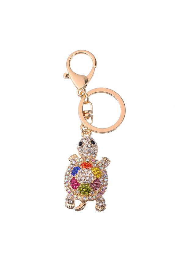 1Pc Tortoise Key Ring Pendant Creative Alloy Key Hanging Ornament Multi Color