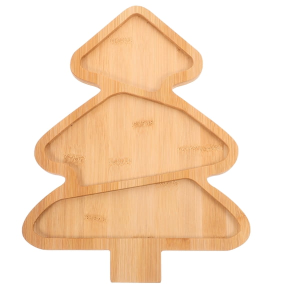 HONMEET Holiday Cookie Tray Light Yellow Bamboo 1Set 11X8.5X0.4In