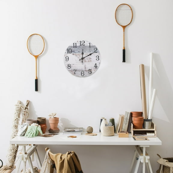 HONMEET 1Pack Wall Clock For Home Decor 18 Inches Multi Color Quiet Movement