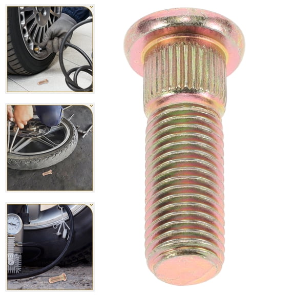 HONMEET Golden Metal Lug Nuts for Car Wheels, Hub Nuts for Improved Safety and Stylish Wheel Appearance