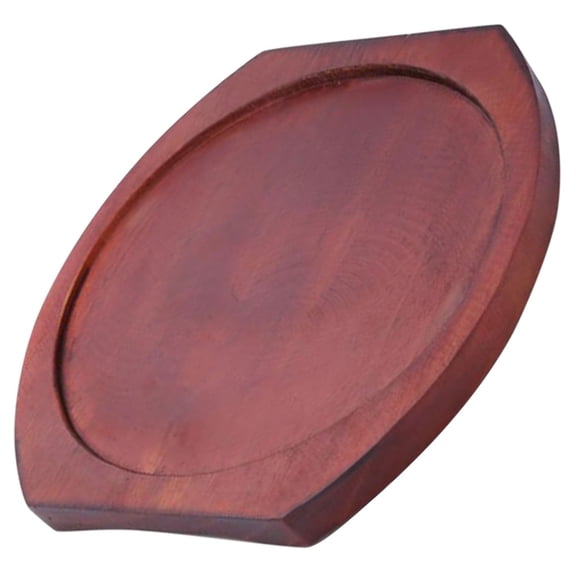 HONMEET Round Wood Pot Mat Set of 1, Kitchen Trivet, Anti Hot Dish Holder for Everyday Use