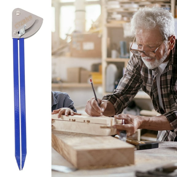 HONMEET Woodworking Circular Scribe Tool, High Precision Adjustable Alloy Marking Gauge for Accurate Wood Crafting, 1 Pc