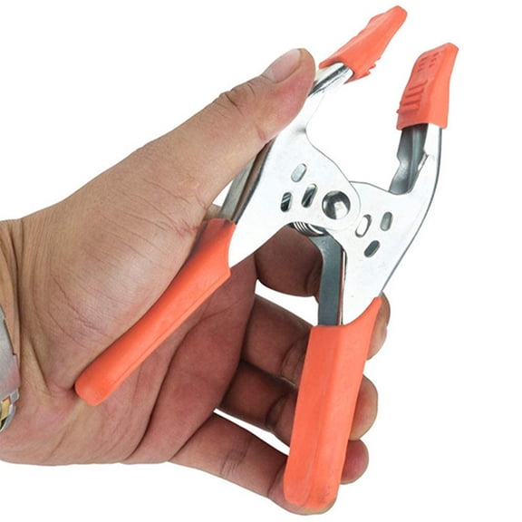 HONMEET Orange Metal Spring Clamp for Woodworking, Heavy Duty 1 Piece Hand Tool