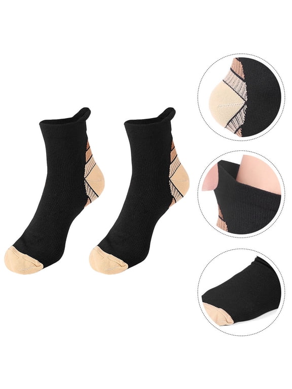 ped Sports Socks Warm Black Nylon Spandex Polyester Comfortable