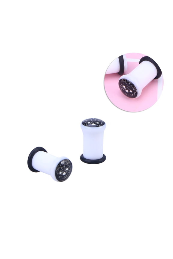 Stone Gauges for Ears Ear Tunnel Plugs Acrylic 1 Pair