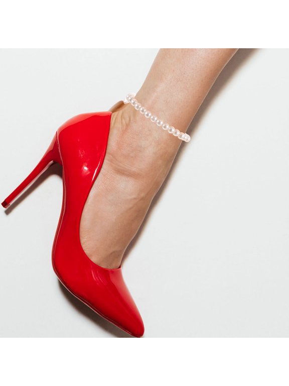 Adjustable Golden Metal Shoe Chains for Elegance and Stability in French Style