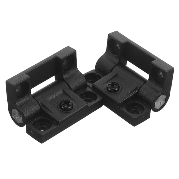 HONMEET 1 Pair Black Industrial Plastic Folding Hinge with Adjustable Torque for Kitchen, Bathroom, and Office Use
