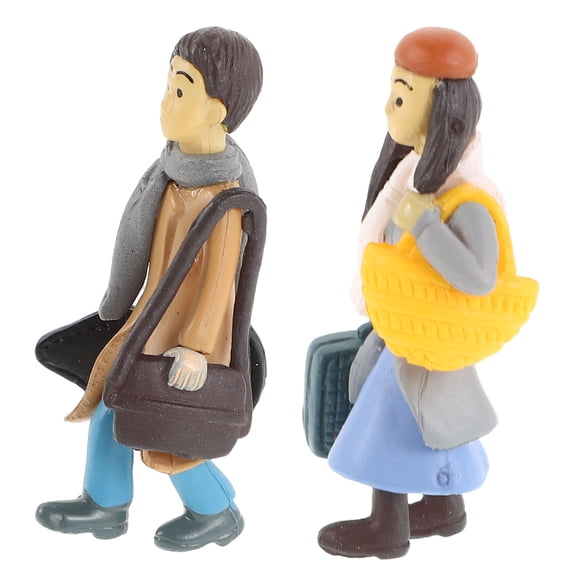 HONMEET 1Pair Plastic Couple Statue for Romantic Home Decor Wedding Table Ornament