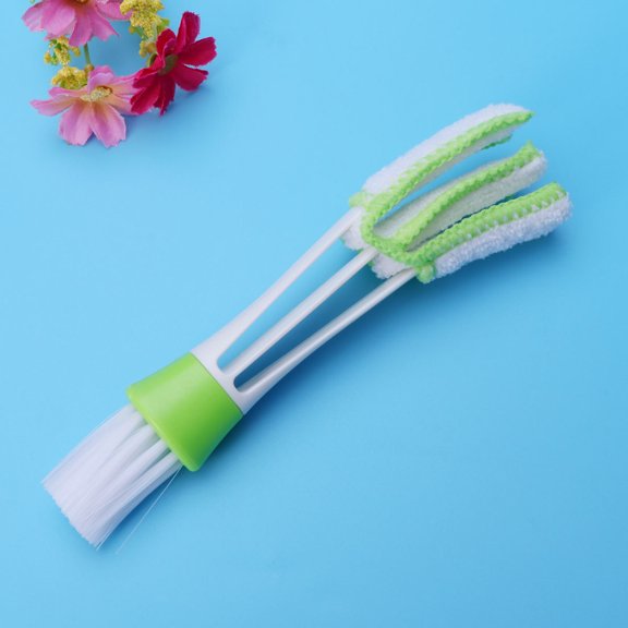 HONMEET 1Pc Double Ended Duster for Air Conditioner and Car Air Outlet with Washable Cloth Cover