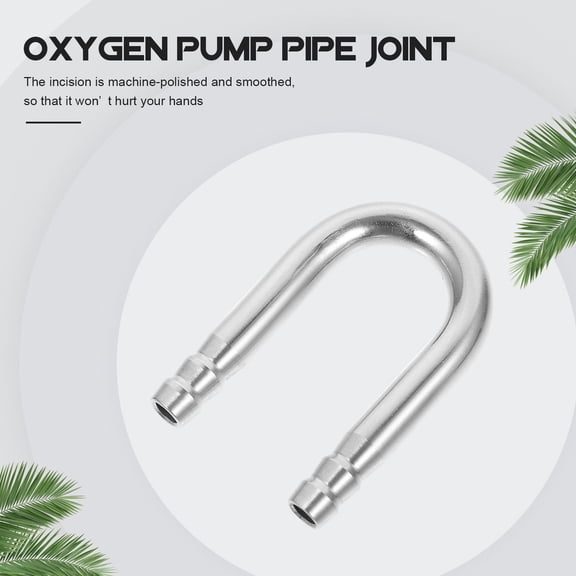 HONMEET 1Pc Premium Stainless Steel U Shape Joint for Aquarium Oxygen Pump Tube