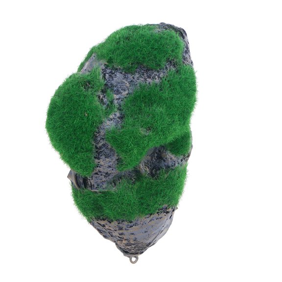 HONMEET 1Pc Floating Green Artificial Stone for Fish Tank Aquarium Decoration