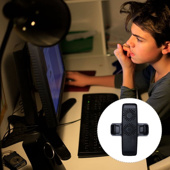 HONMEET Temperature Control Fan Simple Design 1Pack