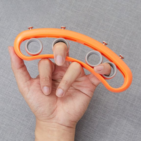 HONMEET 1Pc Guitar Finger Expander Orange Durable Trainer for Musical Instrument Practice and Finger Stretching