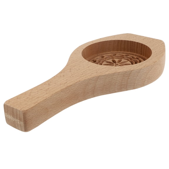 HONMEET Wooden Mold 1Pc - Traditional Pastry Baking Tool for Homemade Moon Cake and Dessert Preparation