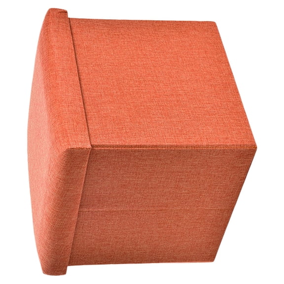 HONMEET 1Pc Orange Foldable Storage Stool for Clothes with Comfortable Texture and Fashion Design