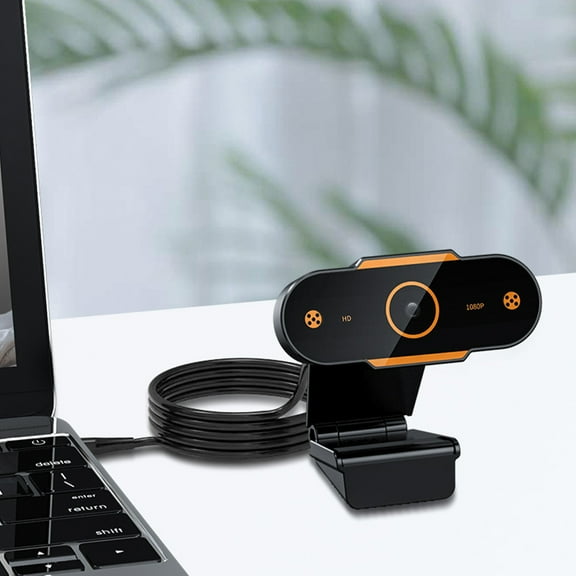 HONMEET 1Pc Portable Computer Camera with High Definition Video, Noise Reduction Microphone, and Adjustable Base