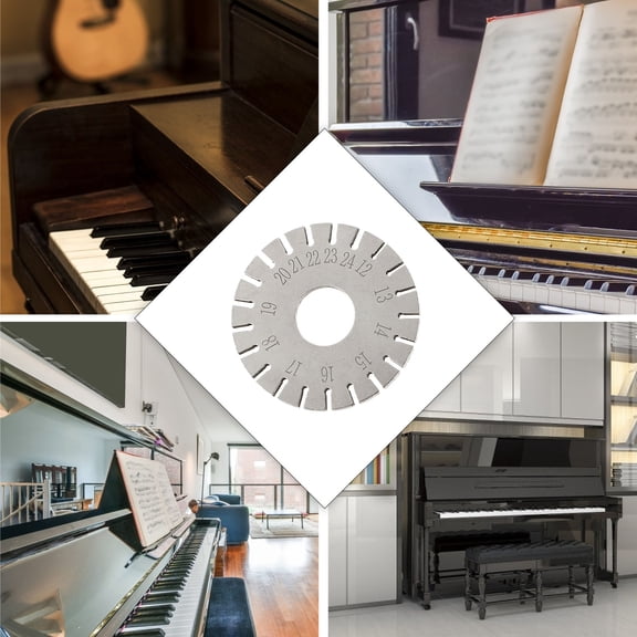 HONMEET Plated Metal Piano Tuner Tool for Professional Piano Tuning and Measurement