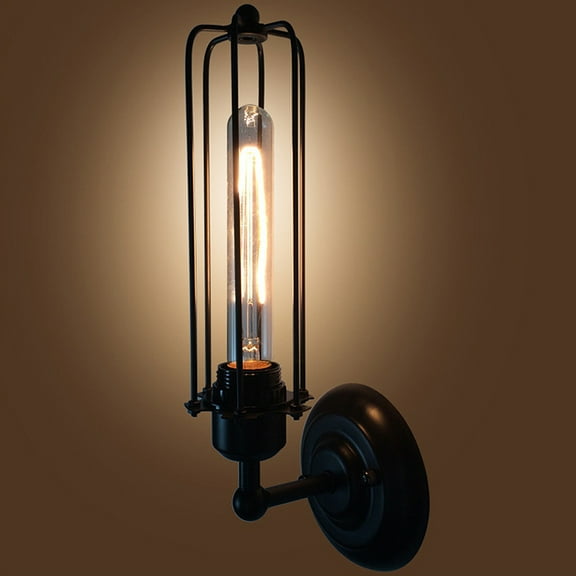 HONMEET Vintage Black Rustic Wall Light Fixture for Living Room, Cafe, Bedroom, and Hallway Lighting