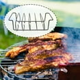 thumbnail image 1 of HONMEET 1Pc Iron Rib Rack Black Non Stick Grilling Rack for Outdoor Barbecue Home Use, 1 of 8