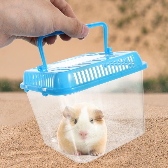 HONMEET 1Pc Transparent Reptile Feeding Box with Ventilation for Safe Comfortable Pet Habitat