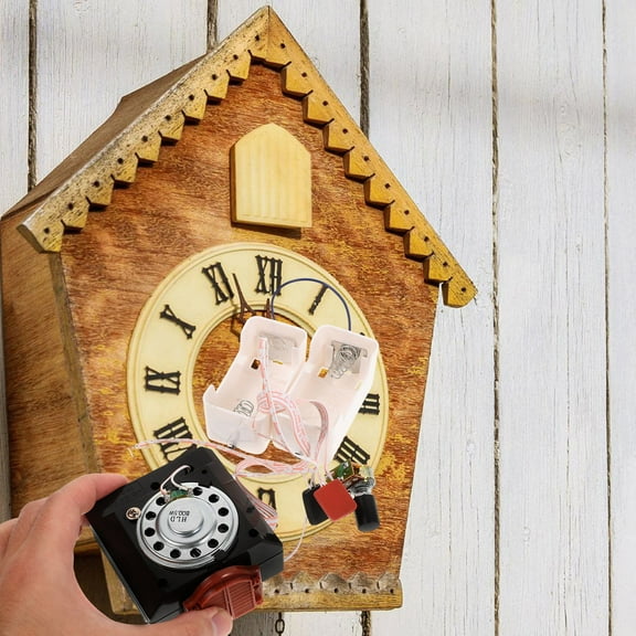HONMEET Clock Motor Kit Cuckoo Clock Movement Black Plastic 1Pack