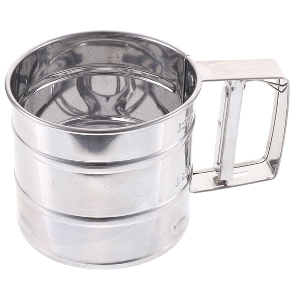 HONMEET Portable Manual Baking Tool Fine Mesh Flour Sieve 1 Set for Baking and Cooking